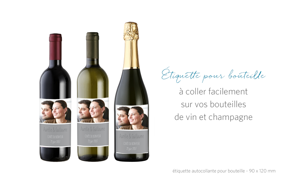 Étiquette bouteille Éclat de couleur