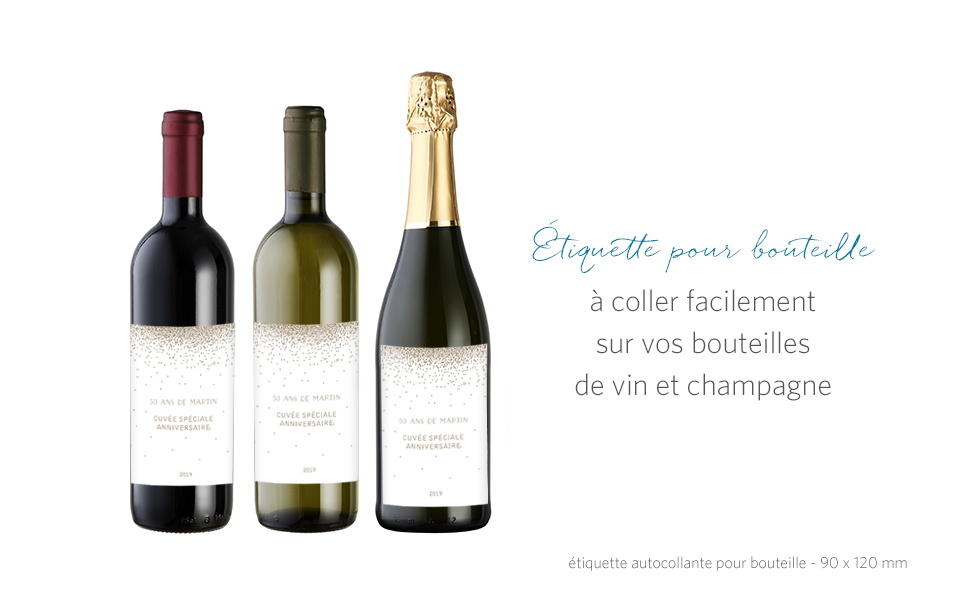 Étiquette pour bouteille Scintillant