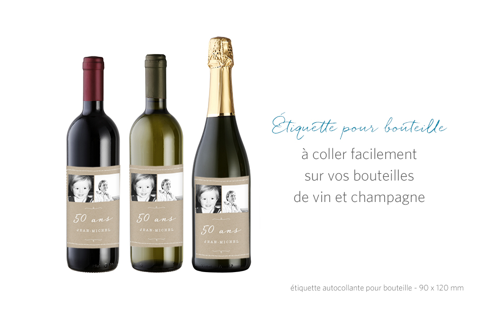Étiquette pour bouteille Vintage baby