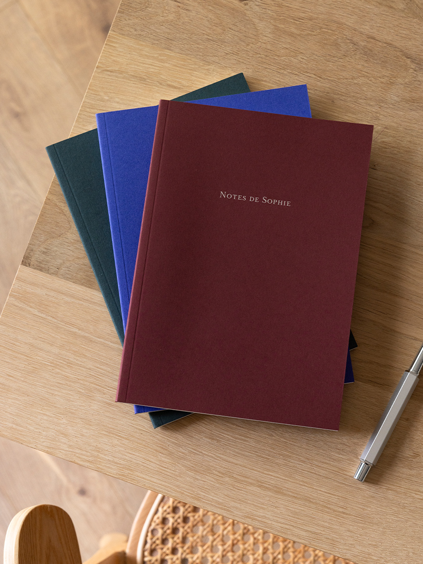 Carnet personnalisé Souple doré