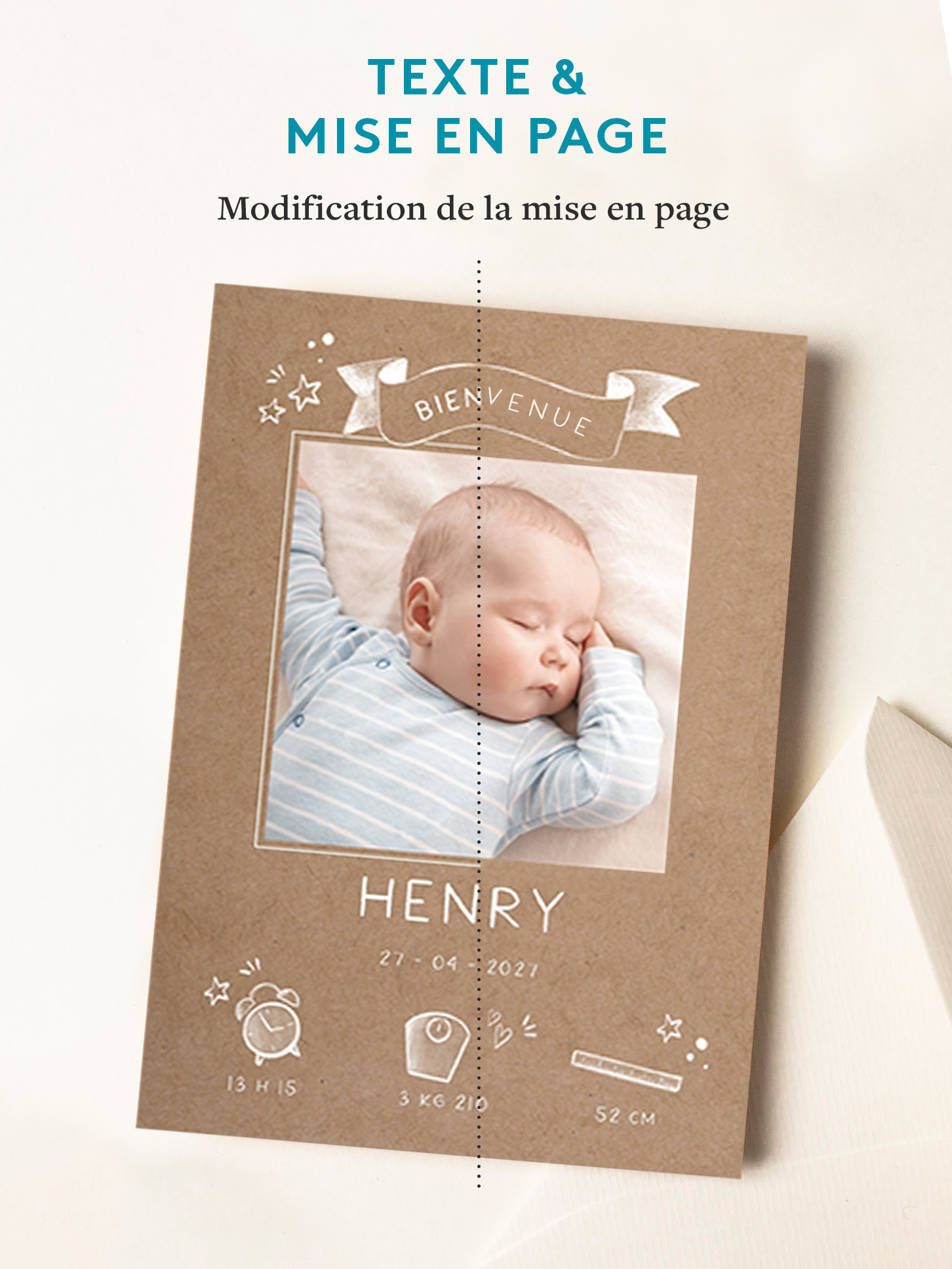 Produit sur mesure Texte & mise en page