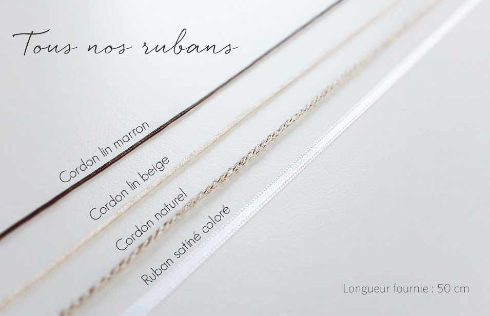 Étiquette avec ruban Un beau jour
