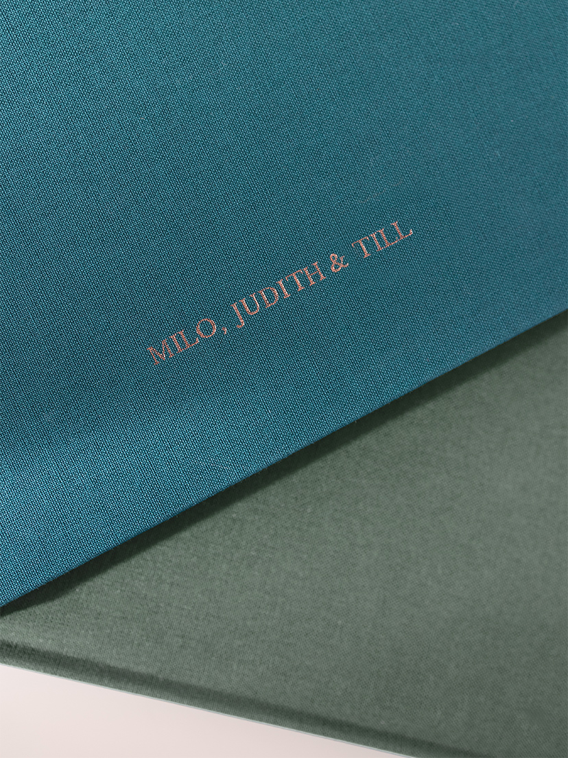 Fotobuch mit Stoffeinband mit Veredelung