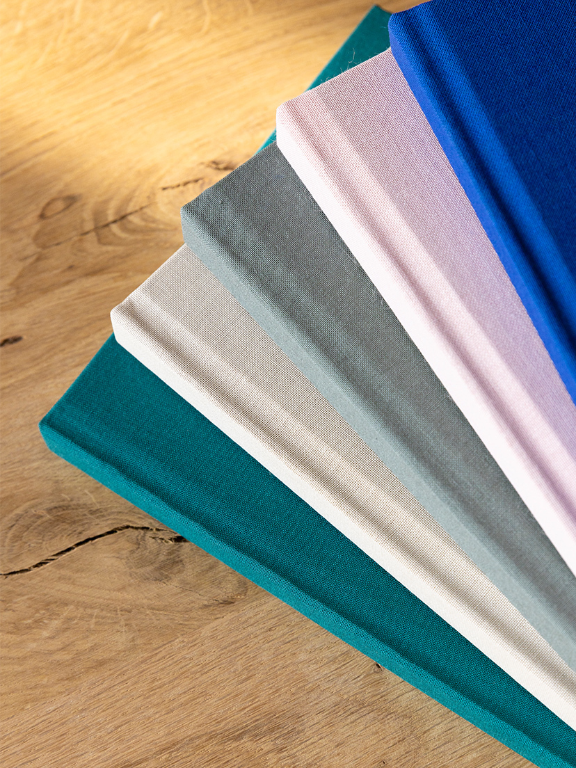 Carnet personnalisé Tissu doré