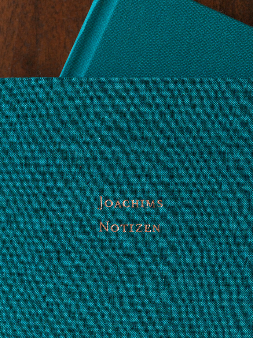 Notizbuch Stoffeinband veredelt