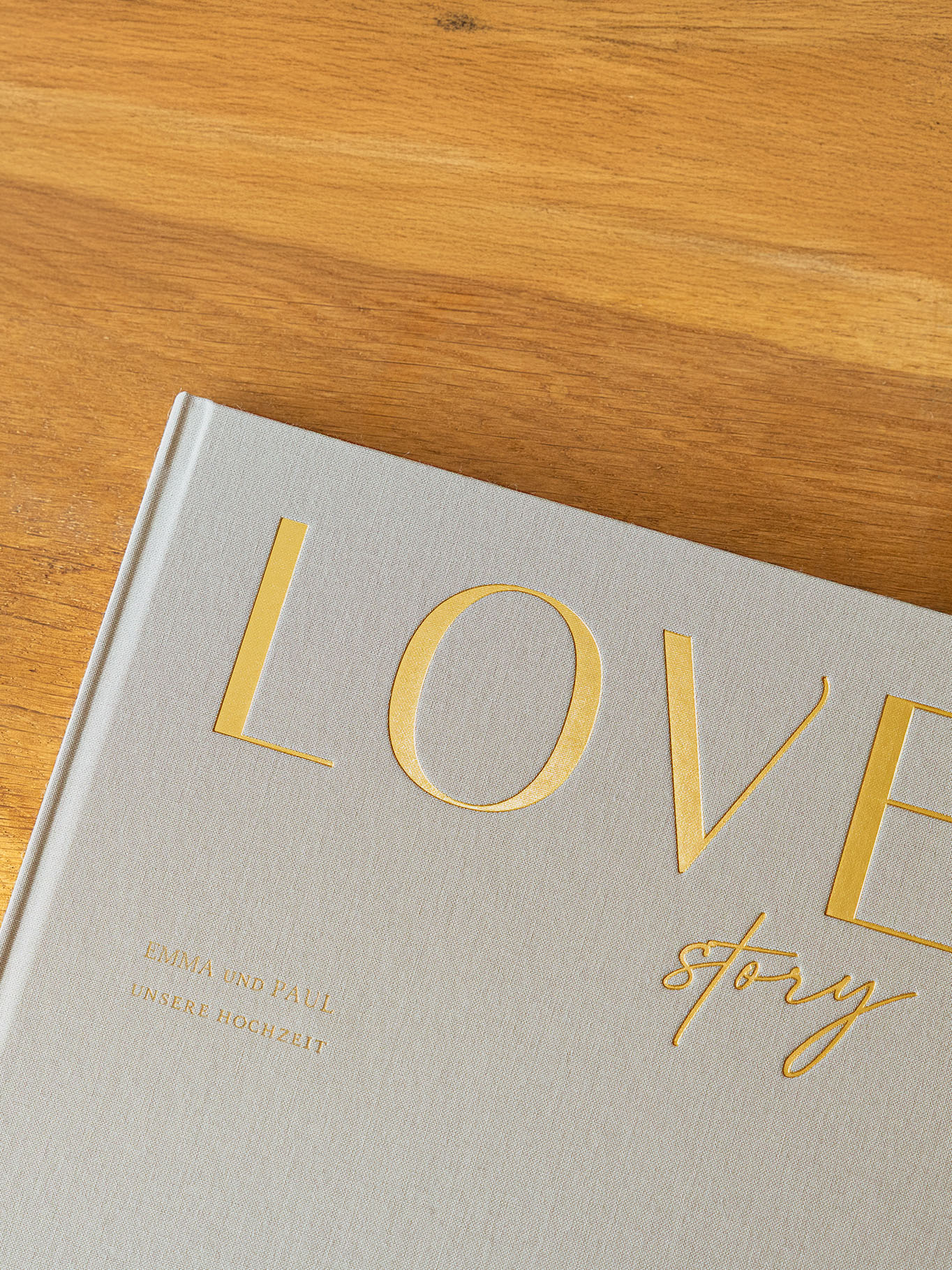 Fotobuch mit Stoffeinband Love Story
