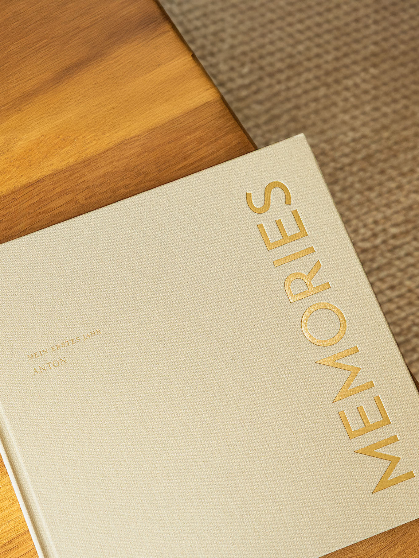 Fotobuch mit Stoffeinband Memories