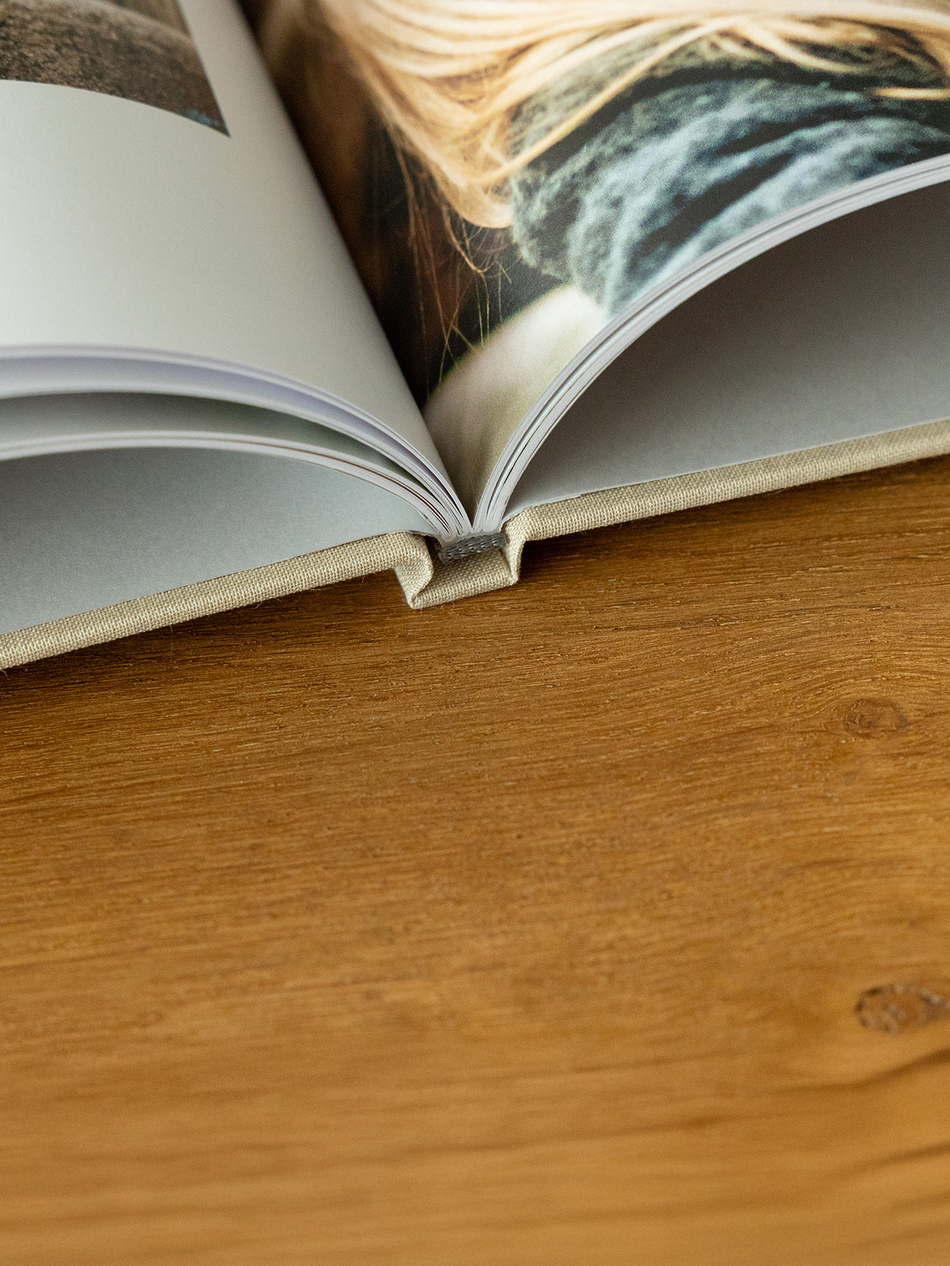 Fotobuch mit Stoffeinband Memories