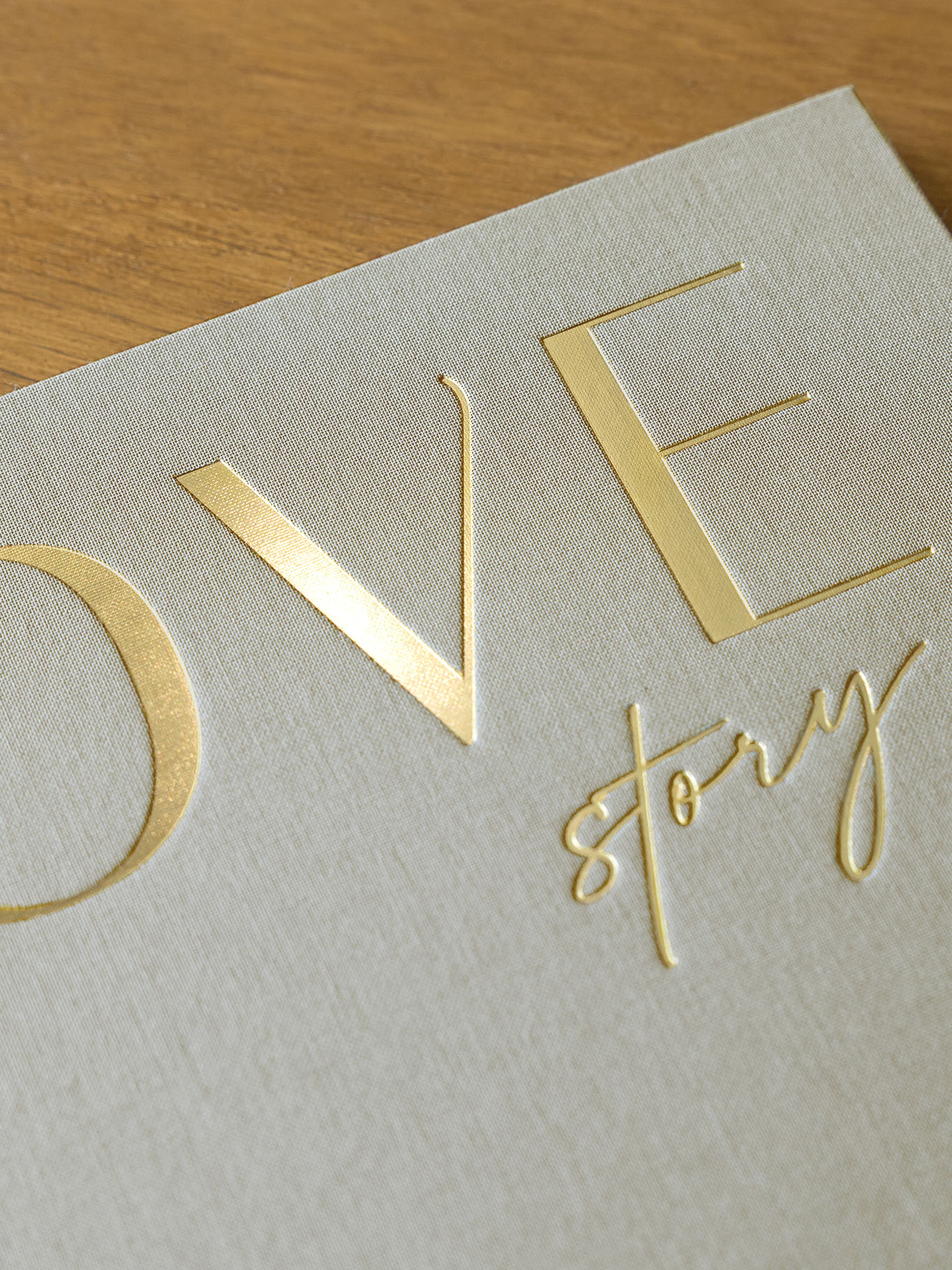 Fotobuch mit Stoffeinband Love Story