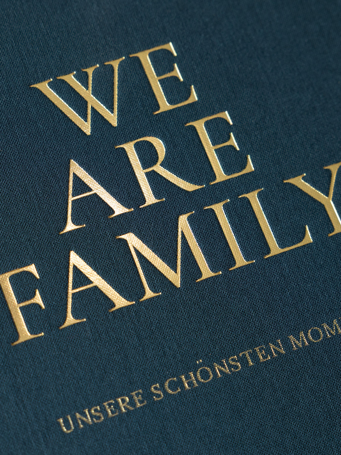 Fotobuch mit Stoffeinband We Are Family