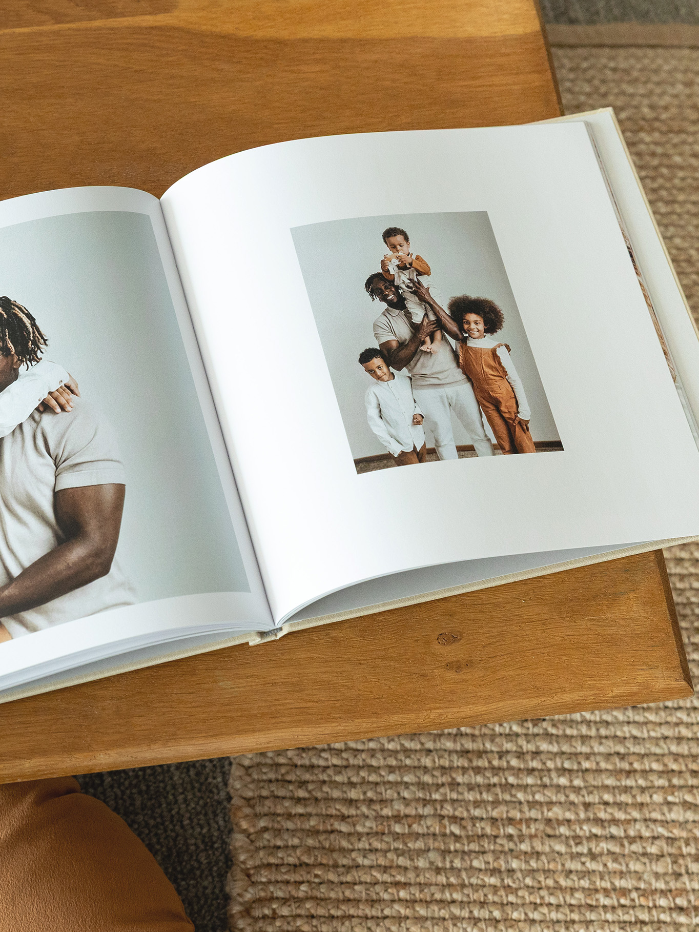 Fotobuch mit Stoffeinband Memories