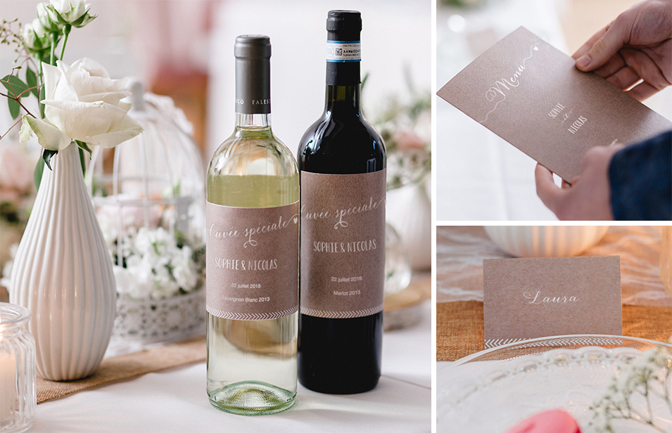 Marque-place mariage Un beau jour