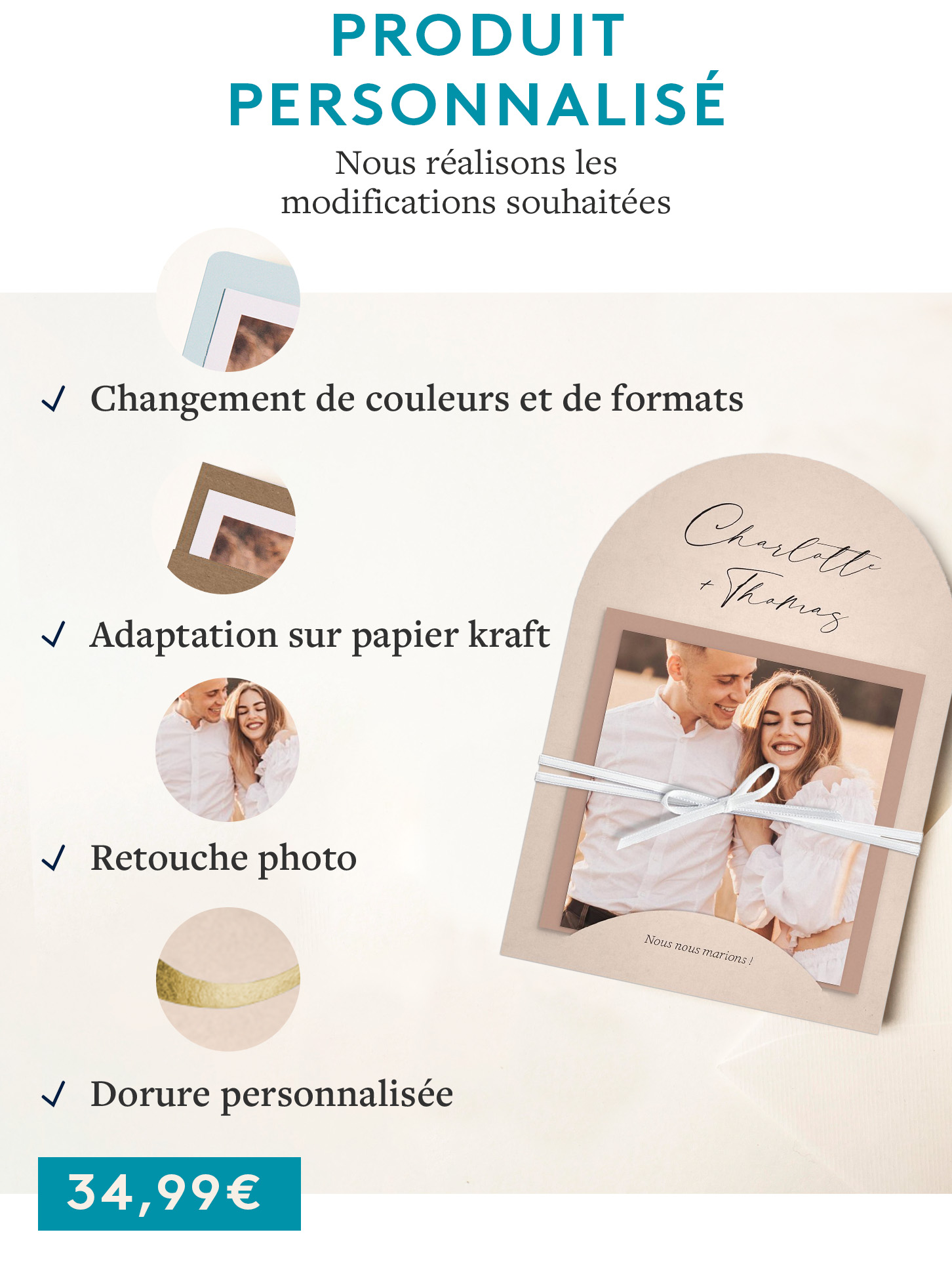 Produit sur mesure Produit personnalisé
