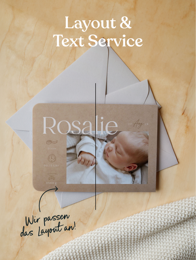 Individualprodukt Layout und Text Service
