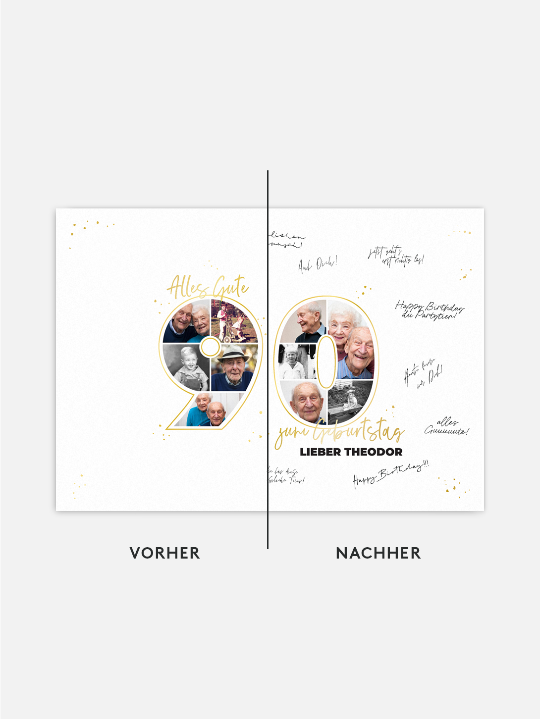 Poster Collage 90. Geburtstag