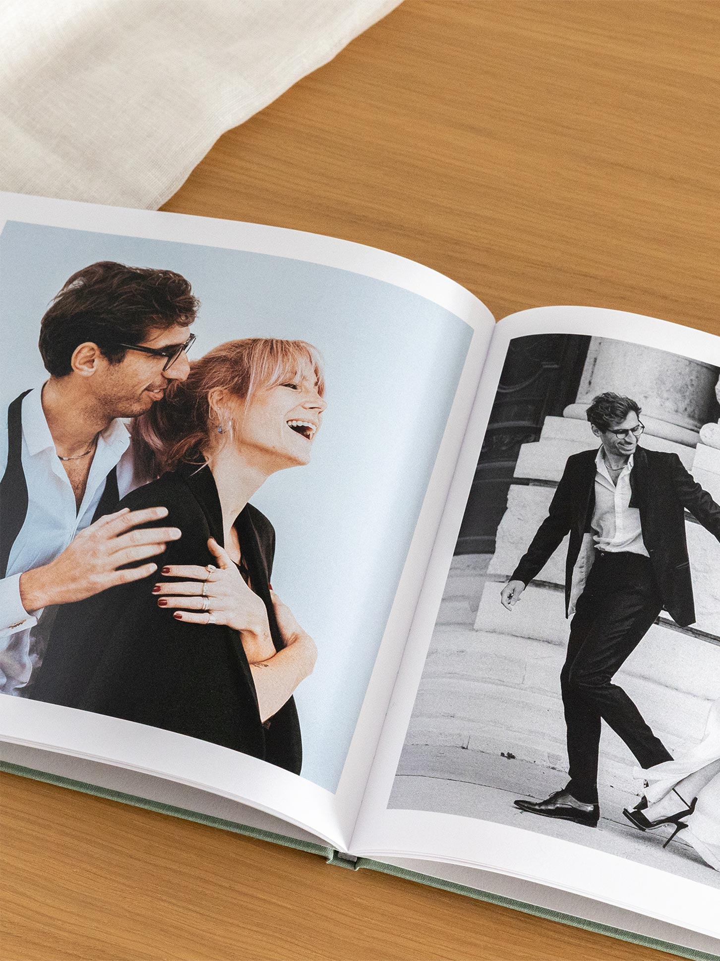 Fotobuch mit Stoffeinband mit Foto