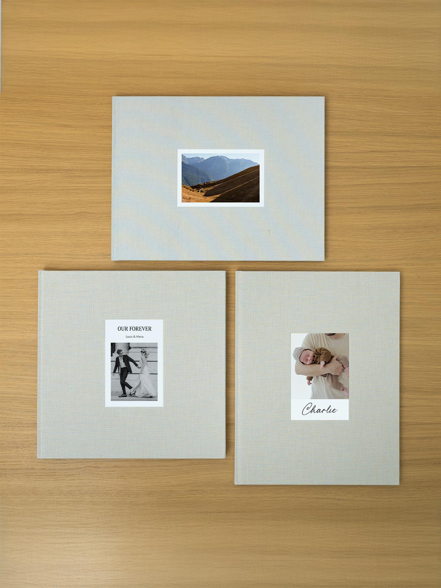 Fotobuch mit Stoffeinband mit Foto
