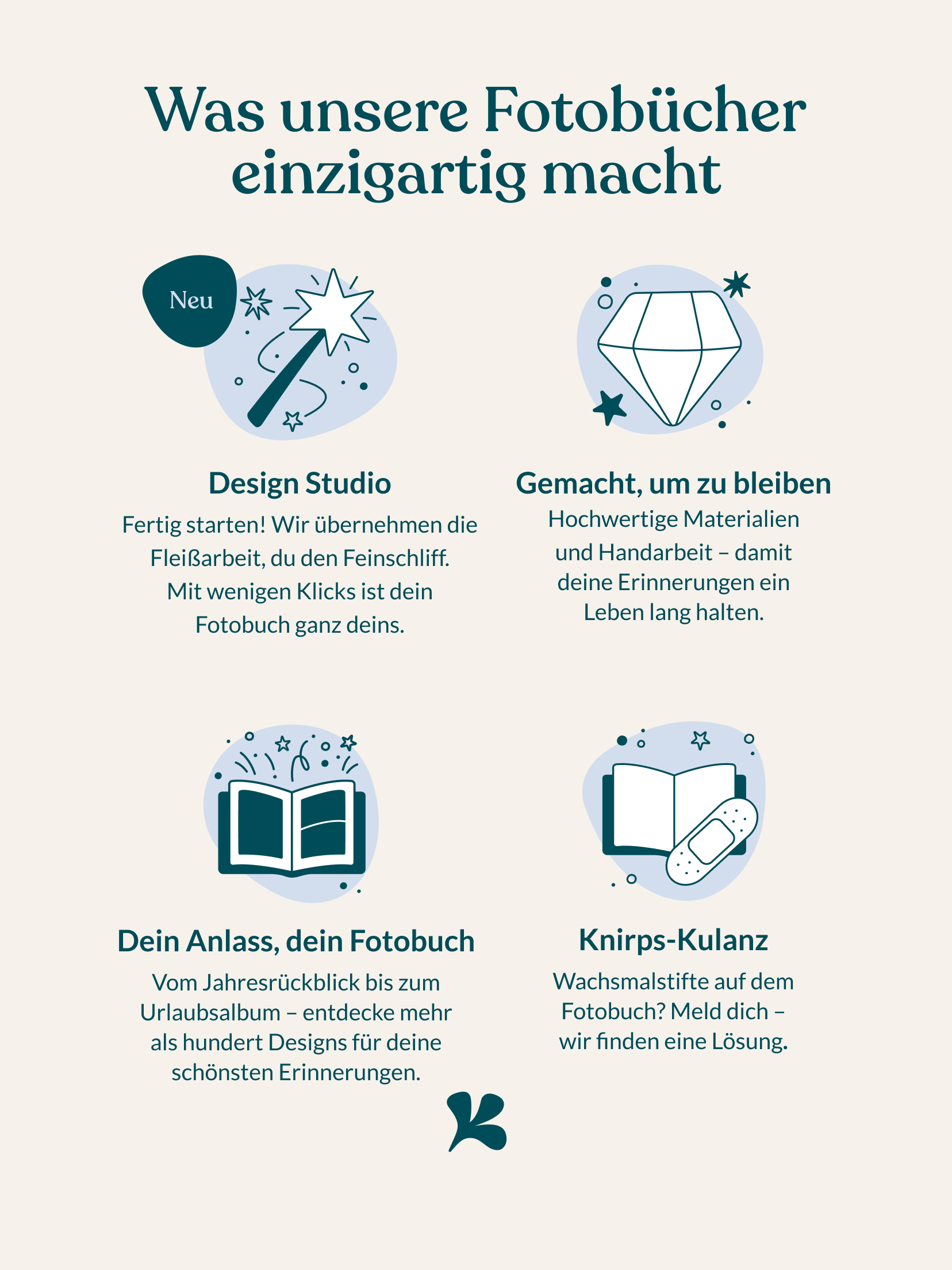 Fotobuch mit Stoffeinband mit Veredelung