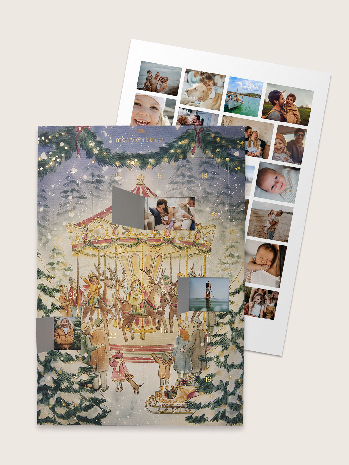 Adventskalender Rentierkarussell
