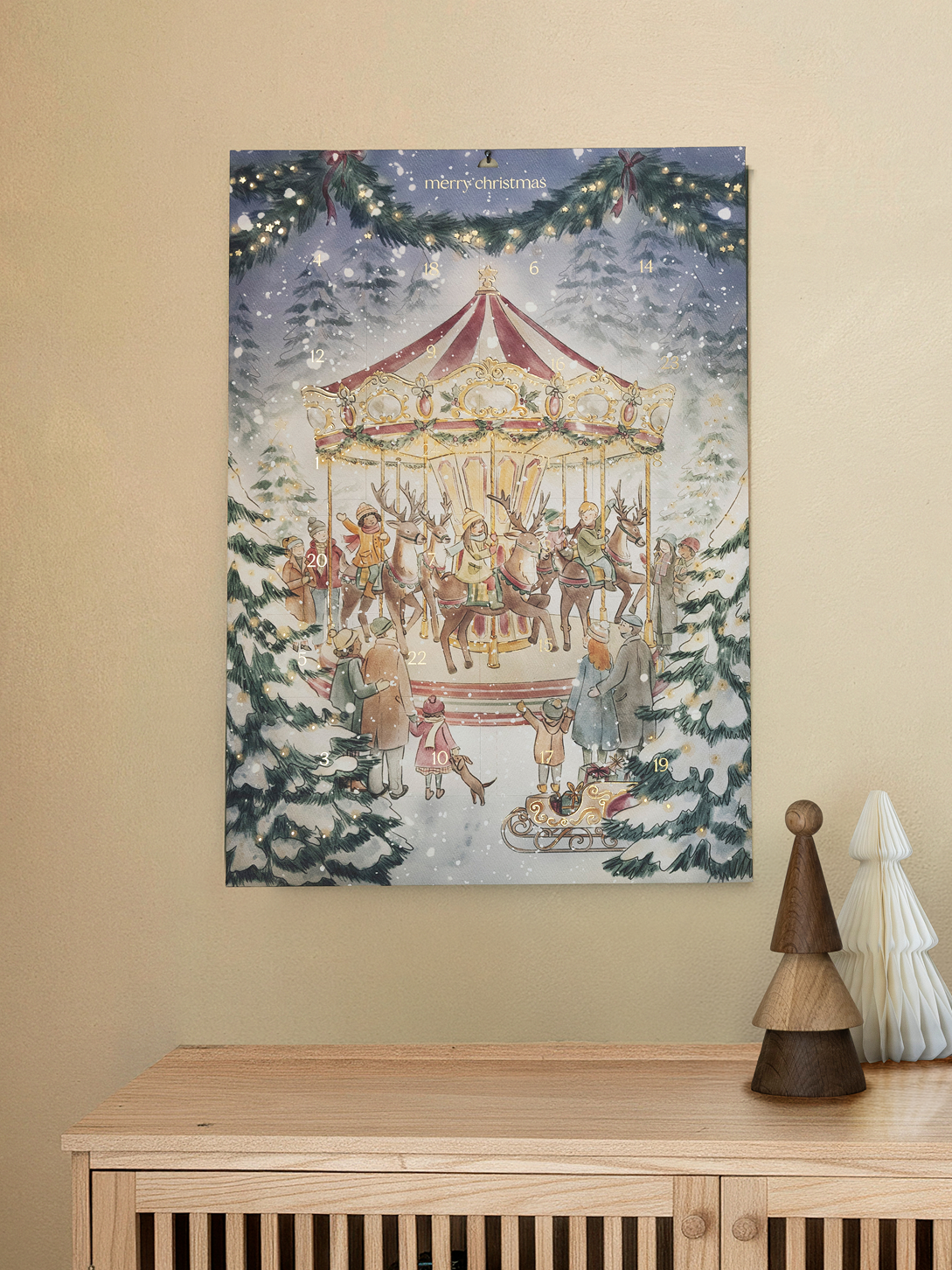 Adventskalender Rentierkarussell