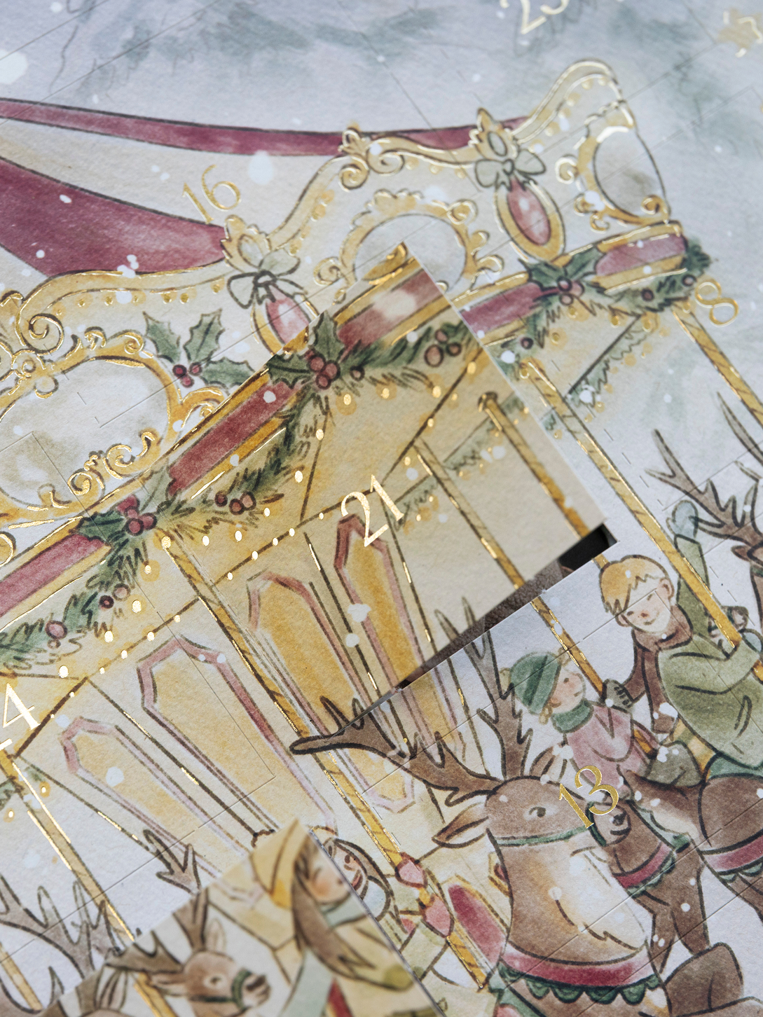 Adventskalender Rentierkarussell