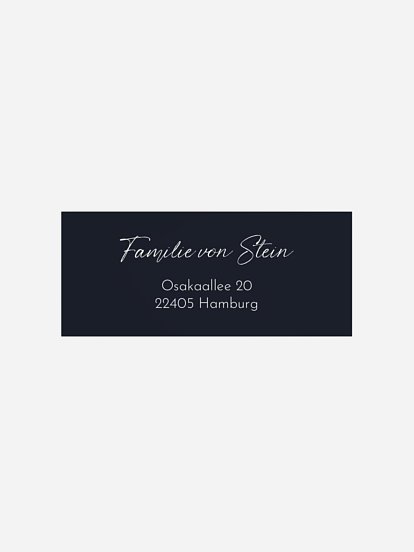 Absenderaufkleber Weihnachten Winterfreude