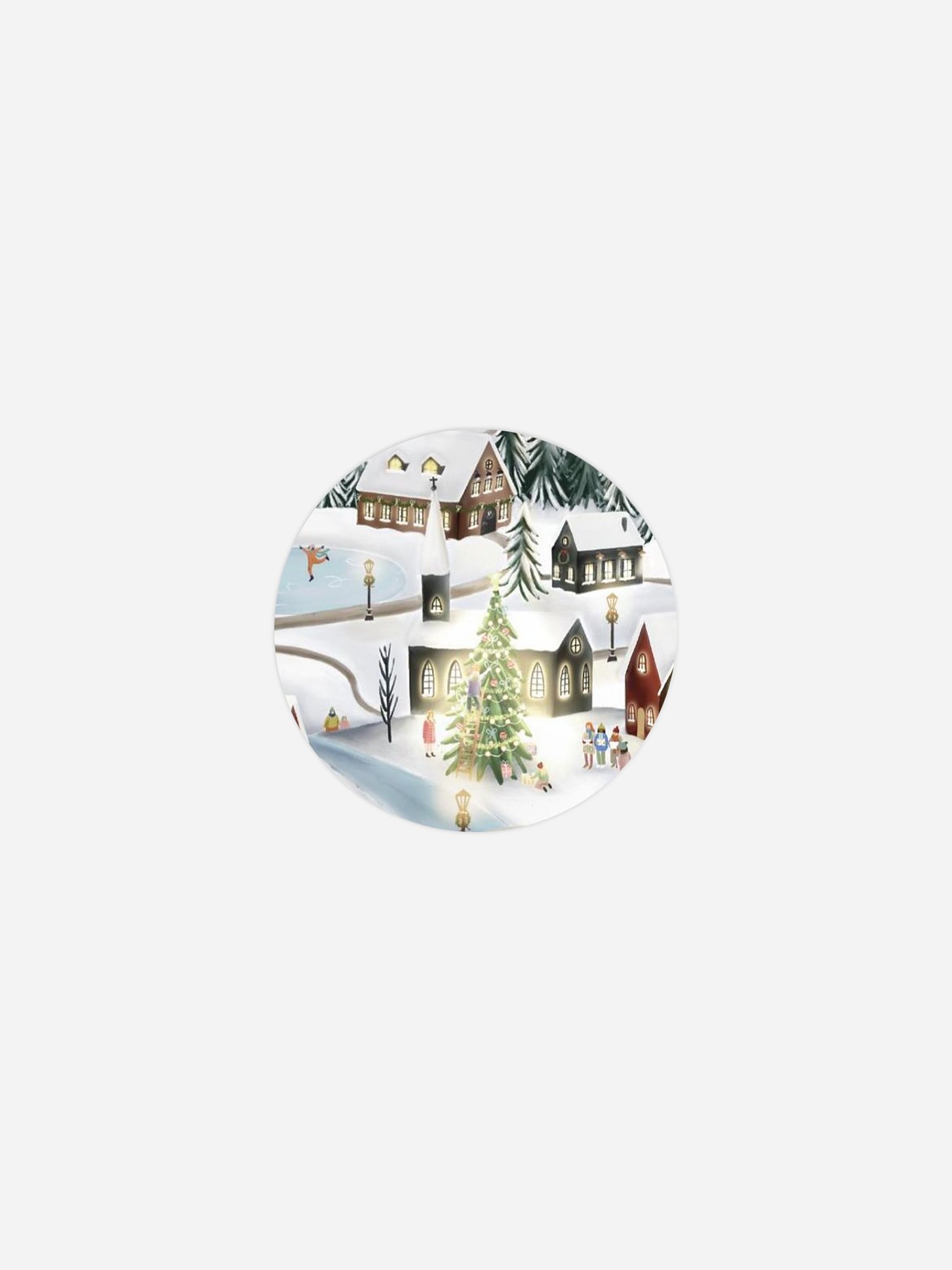 Geschenkaufkleber Weihnachten Winterfreude