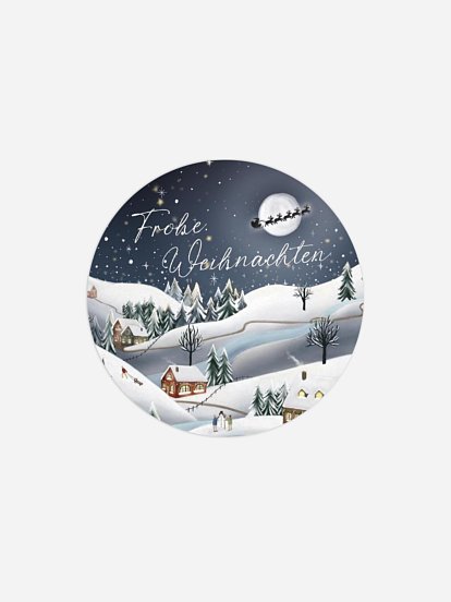 Geschenkaufkleber Weihnachten Winterfreude