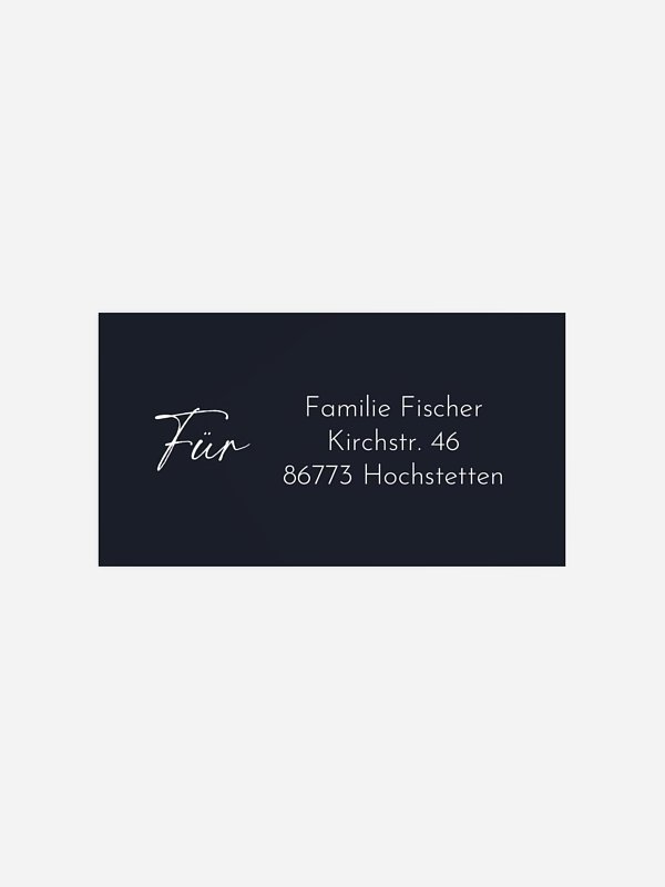Empfängeraufkleber Weihnachten Winterfreude