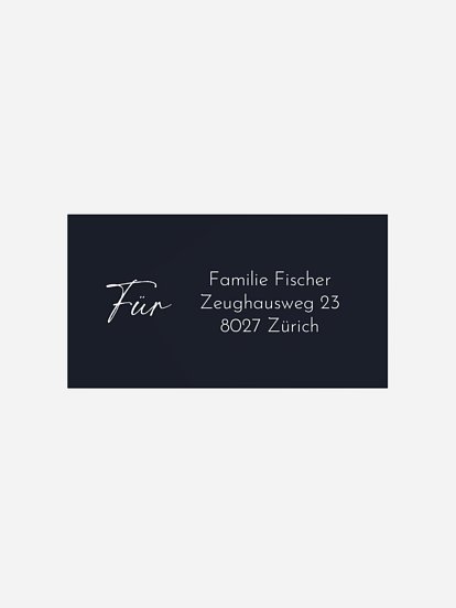 Empfängeraufkleber Weihnachten Winterfreude