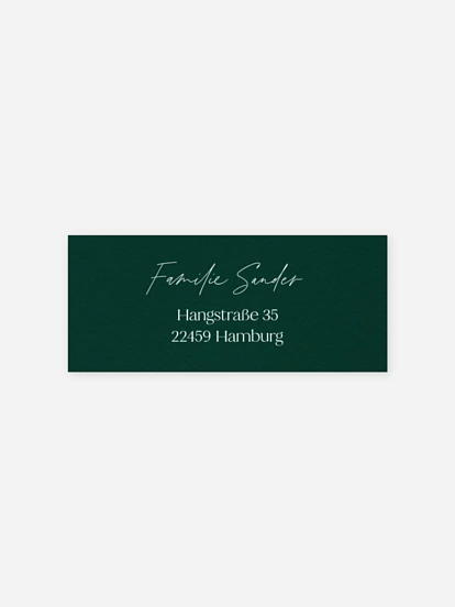 Absenderaufkleber Weihnachten Rentierkarussell