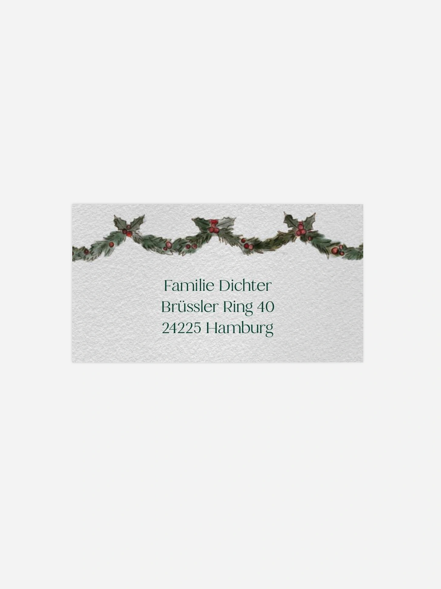 Empfängeraufkleber Weihnachten Rentierkarussell