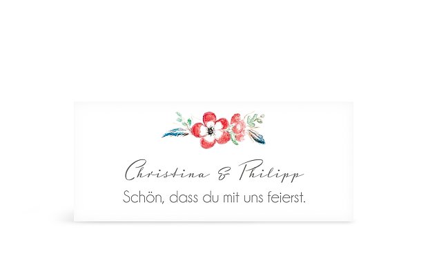 Geschenkaufkleber Hochzeit Blossom