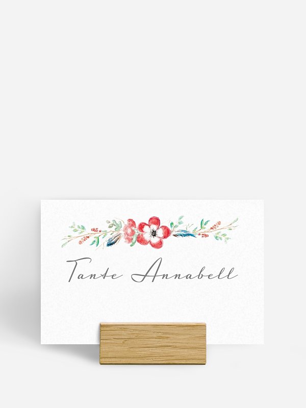Tischkarte Hochzeit Blossom