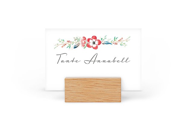 Tischkarte Hochzeit Blossom