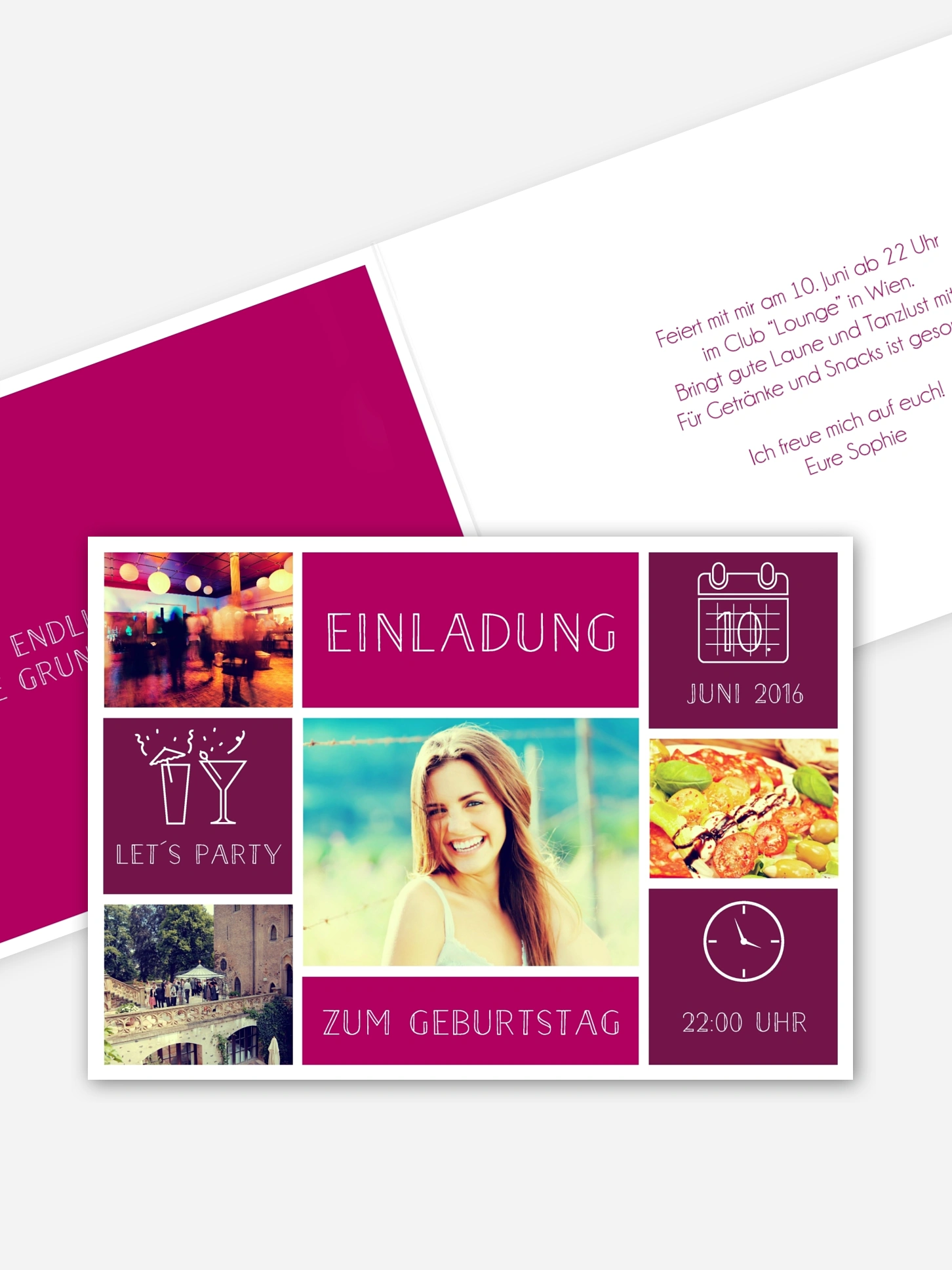 Einladung 18. Geburtstag Einzelstück