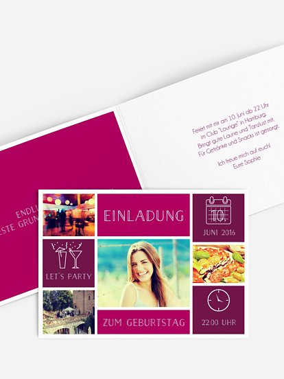 Einladung 18. Geburtstag Einzelstück