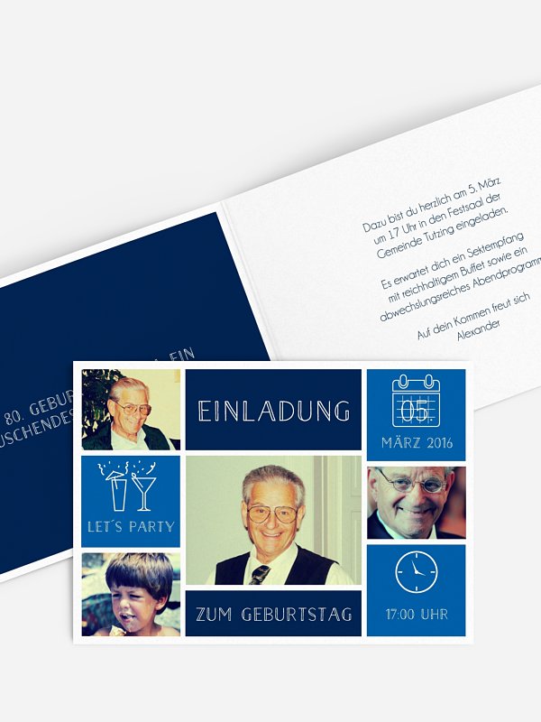 Einladung 80 Geburtstag Ranke