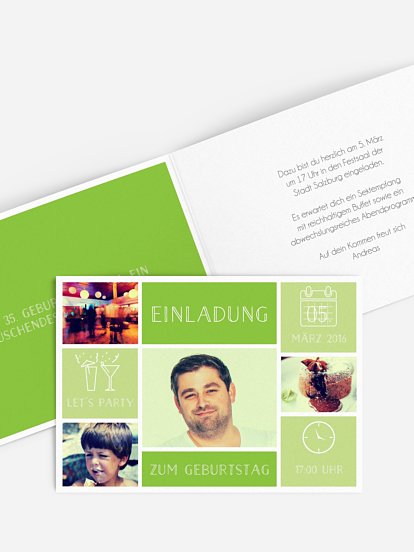 Geburtstagseinladung Einzelstück
