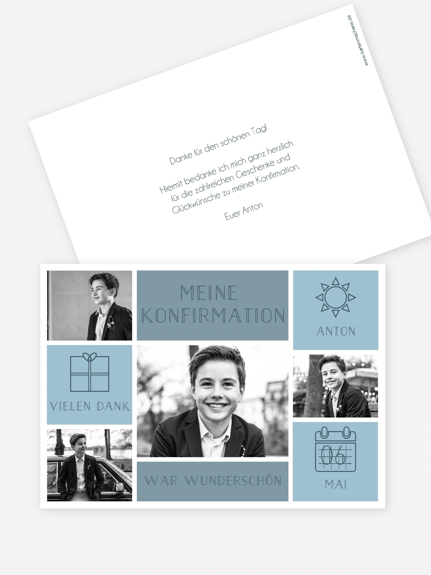 Danksagung Konfirmation Einzelstück