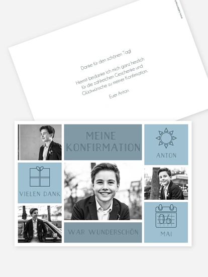 Danksagung Konfirmation Einzelstück