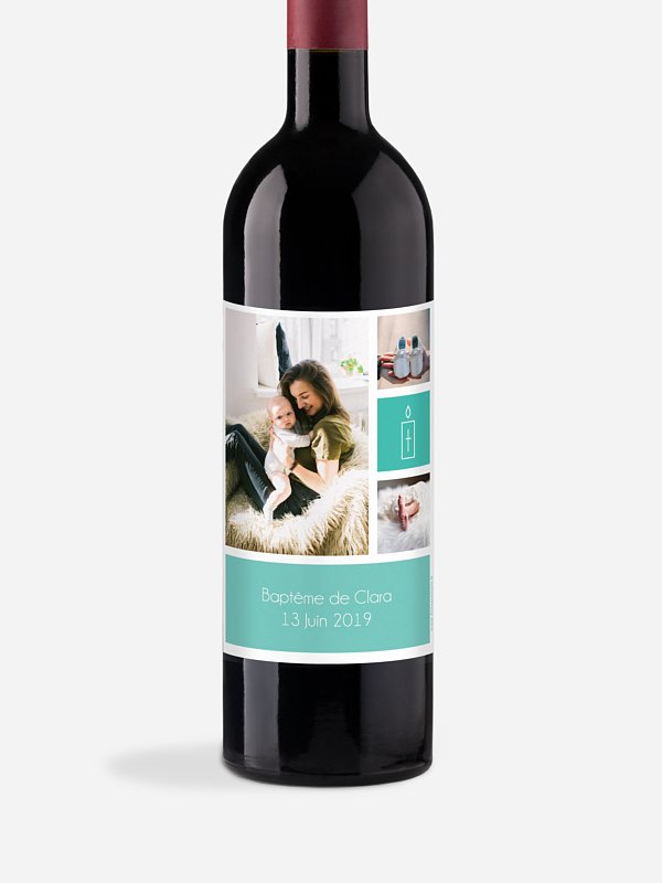 Étiquette pour bouteille Je suis là