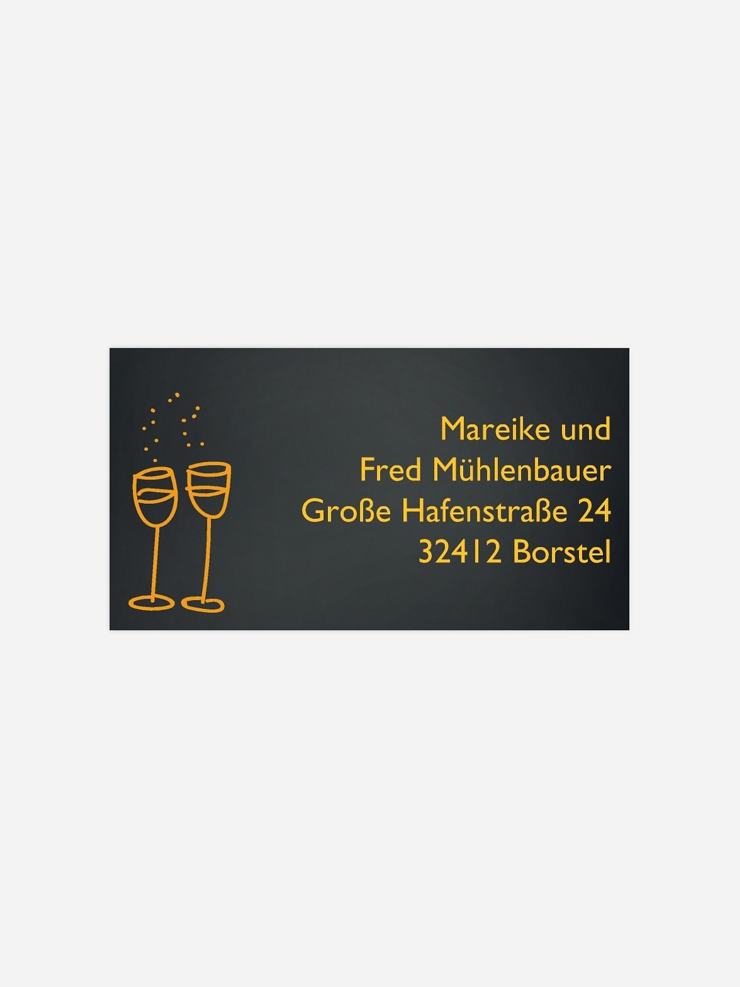 Empfängeraufkleber Party Feuerwerk