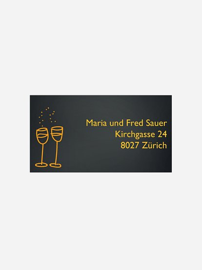 Empfängeraufkleber Party Feuerwerk