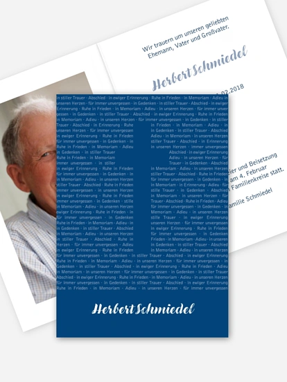 Trauerkarte Wortbild