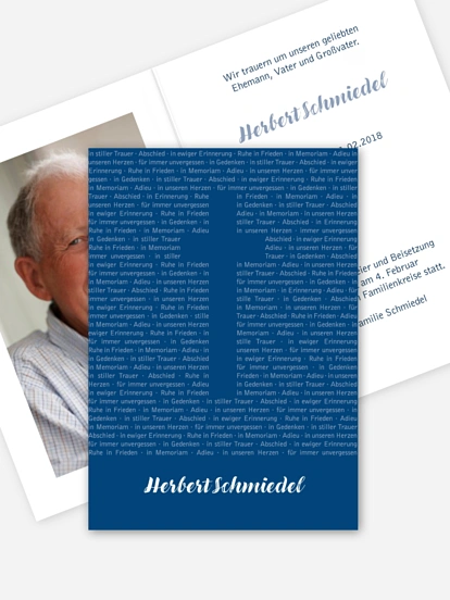 Trauerkarte Wortbild