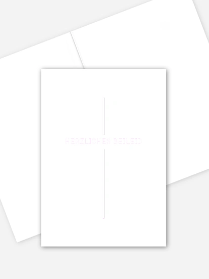 Grußkarte Kreuzzeichen