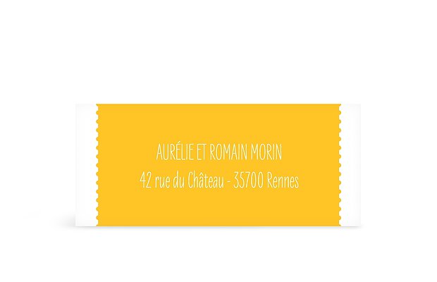 Étiquette expéditeur naissance Accroche-regard