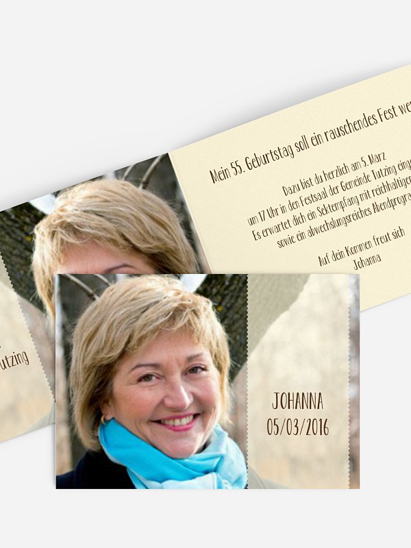 Geburtstagseinladung Blickfang