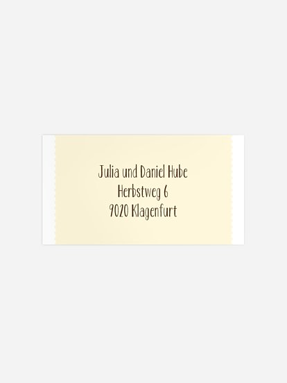 Empfängeraufkleber Geburtstag Blickfang